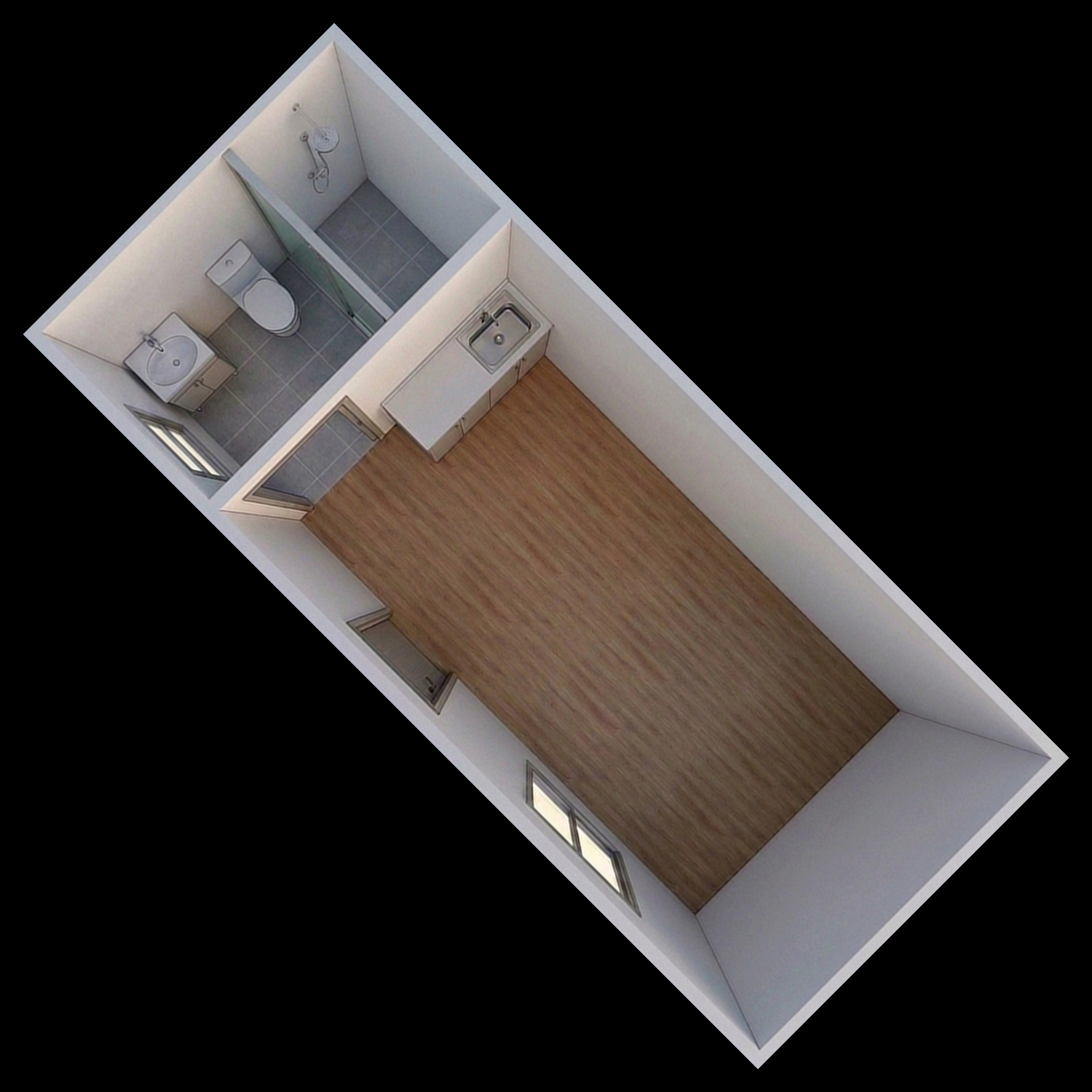 Lounge & Bathroom