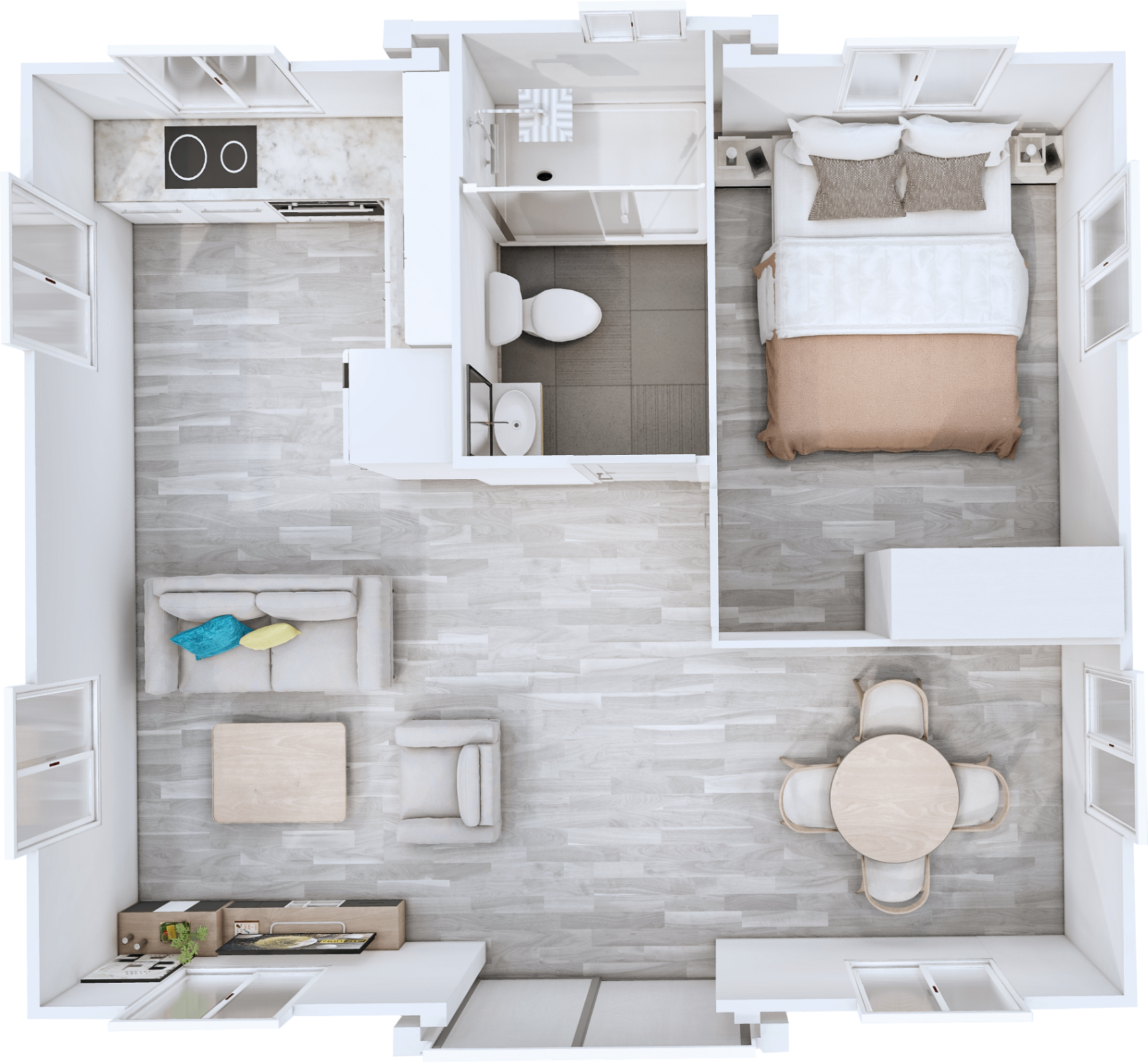 20ft Expander Luxe – 1 Bed
