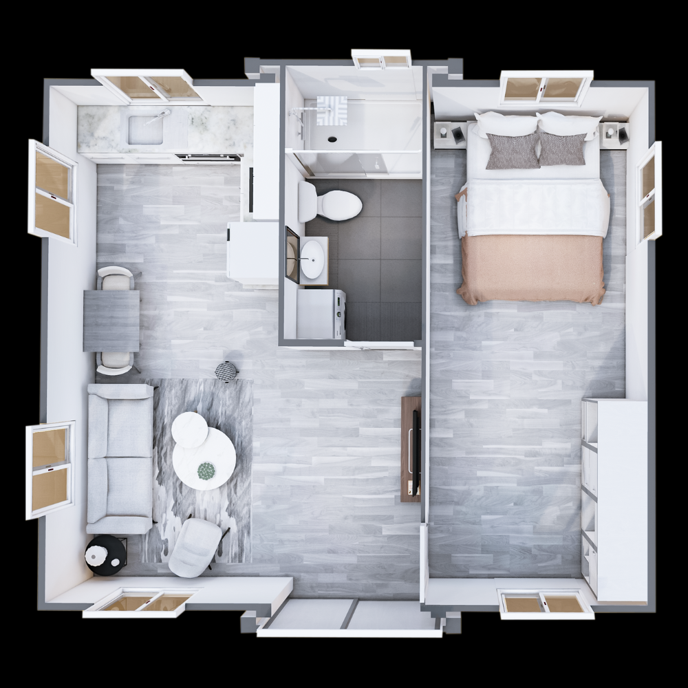 20ft Expander – 1 Large Bedroom