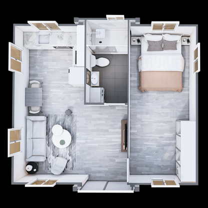 20ft Expander – 1 Large Bedroom