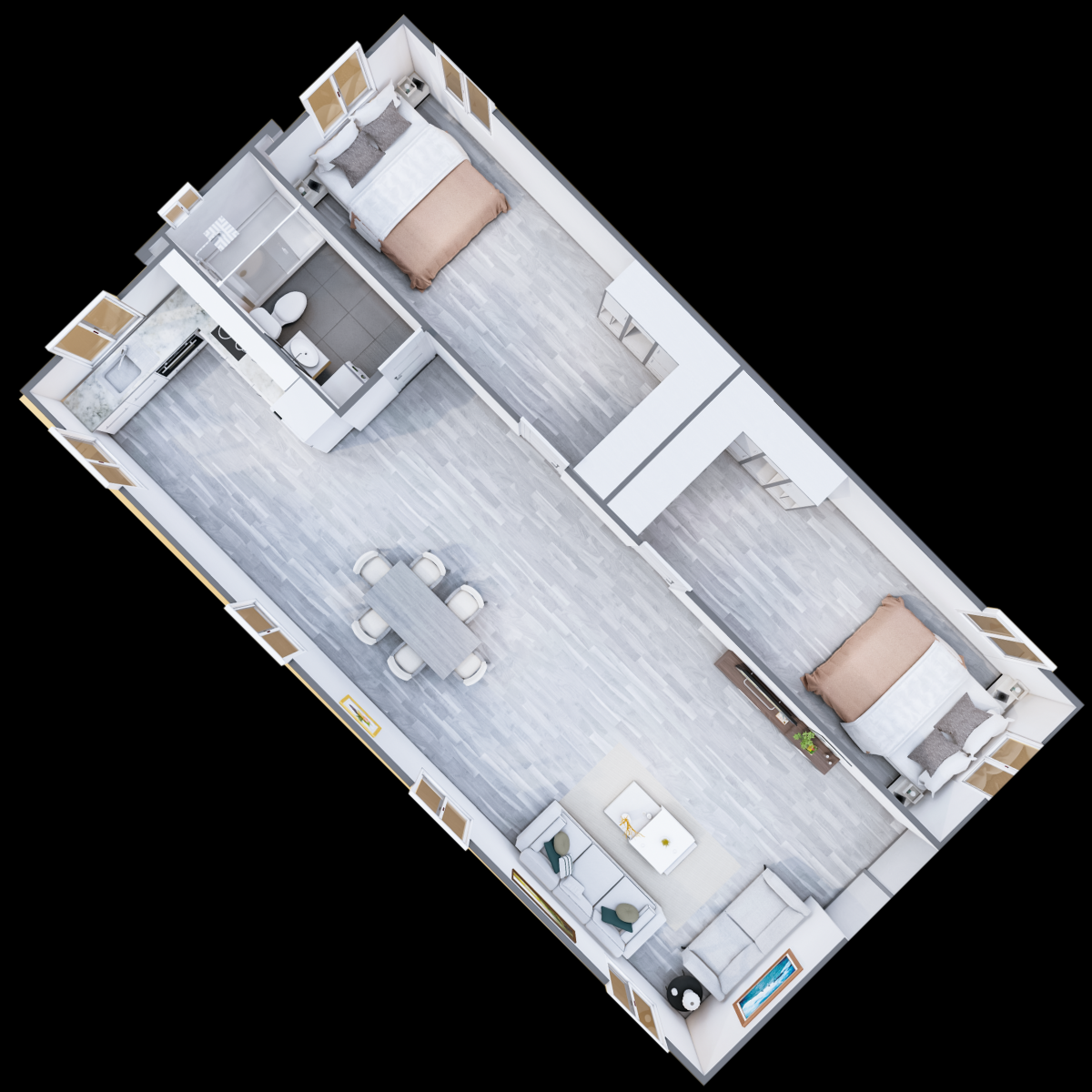 40ft Expander Luxe – 4 Bed