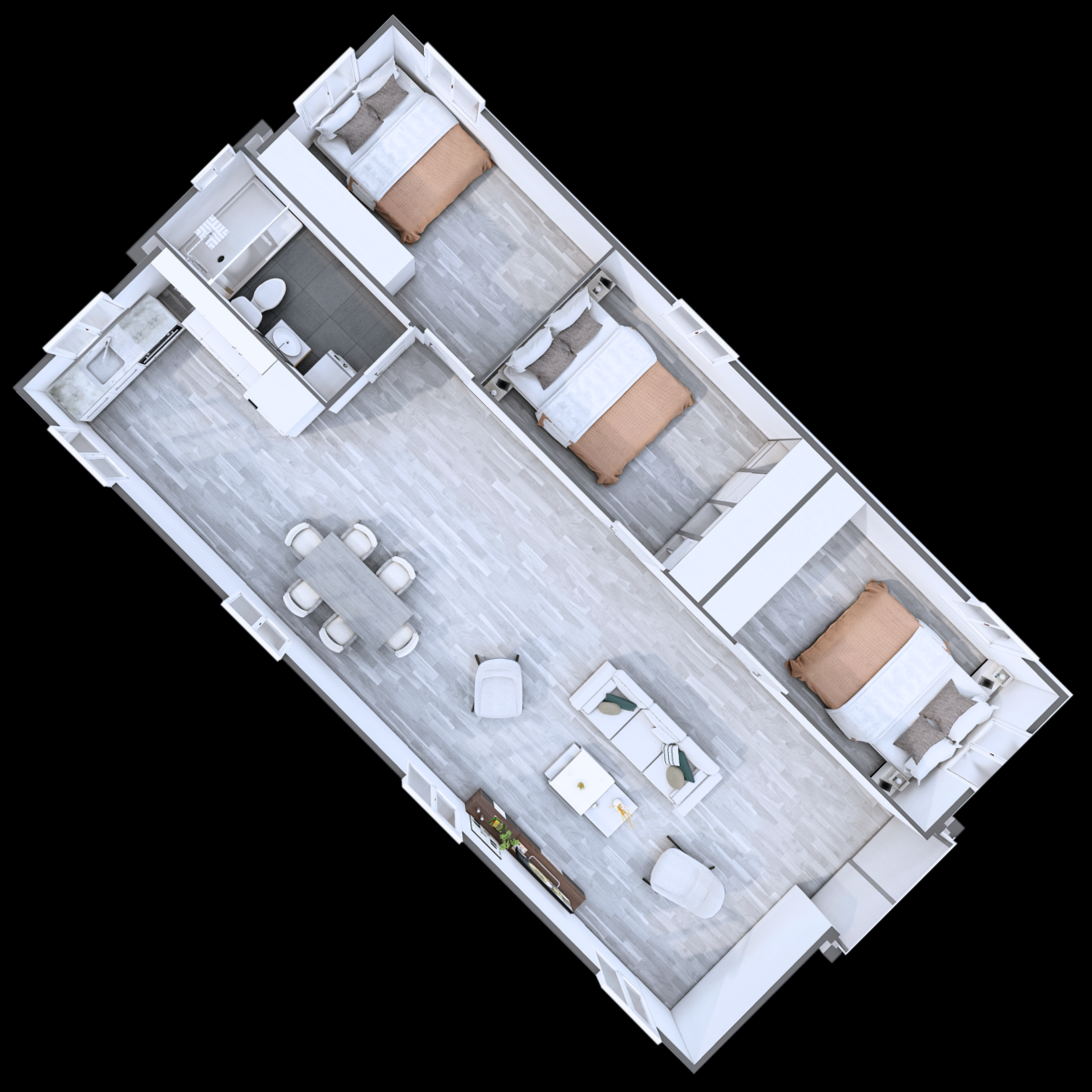 40ft Expander – 3 Bed