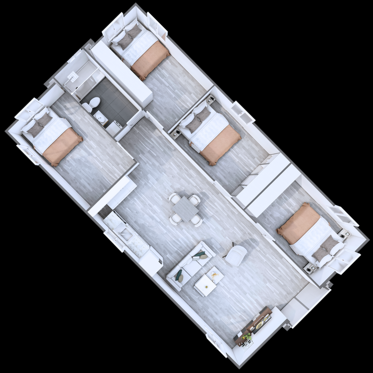 40ft Expander – 4 Bed