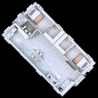 40ft Expander Luxe – 2 Bed + Walk in Wardrobes